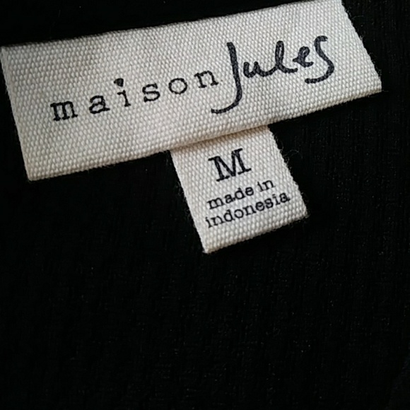 🌲HP🌲Maison Jules Black Fit & Flare Dress - Sz M - Picture 2 of 7